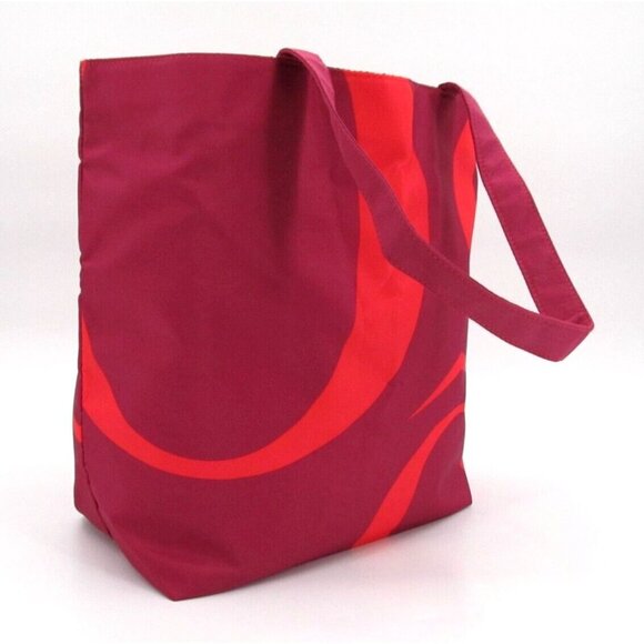 Lancome Paris Tote Bag & Benefit SF Makeup Zip Pouch Pink Purple Lined 18x14" - Picture 16 of 16